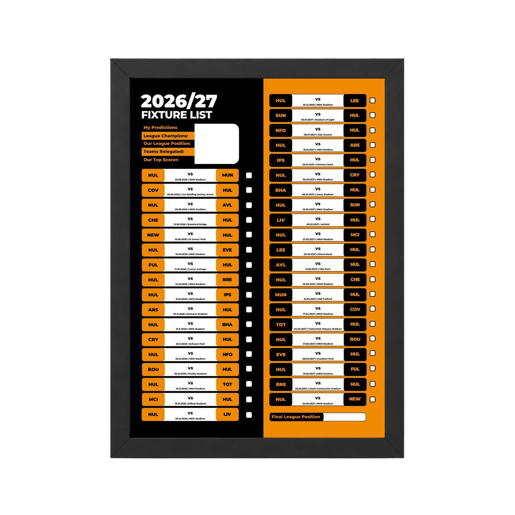 Hull City — Black Frame Mockup