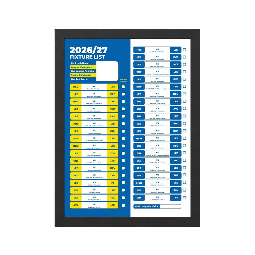Leeds United — Black Frame Mockup