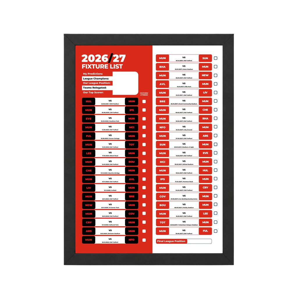 Manchester United — Black Frame Mockup