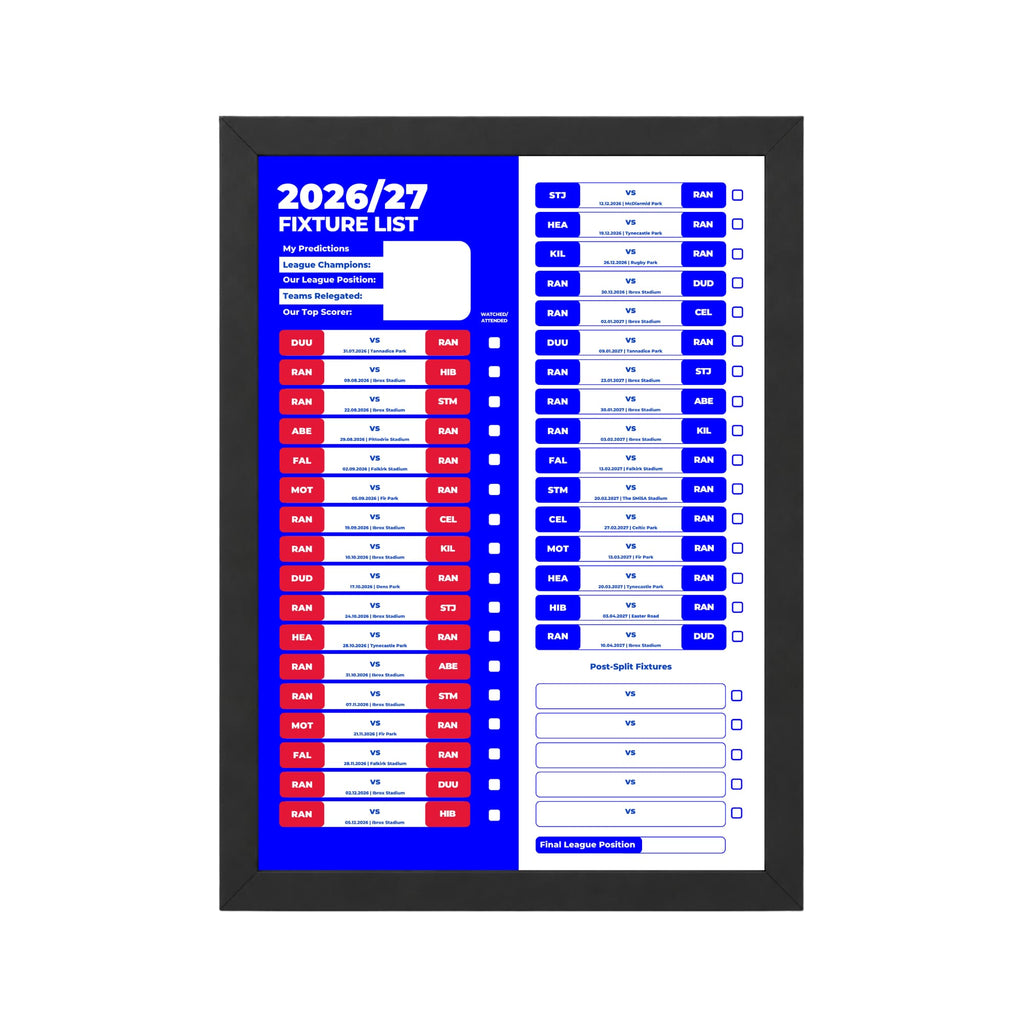 Rangers — Black Frame Mockup