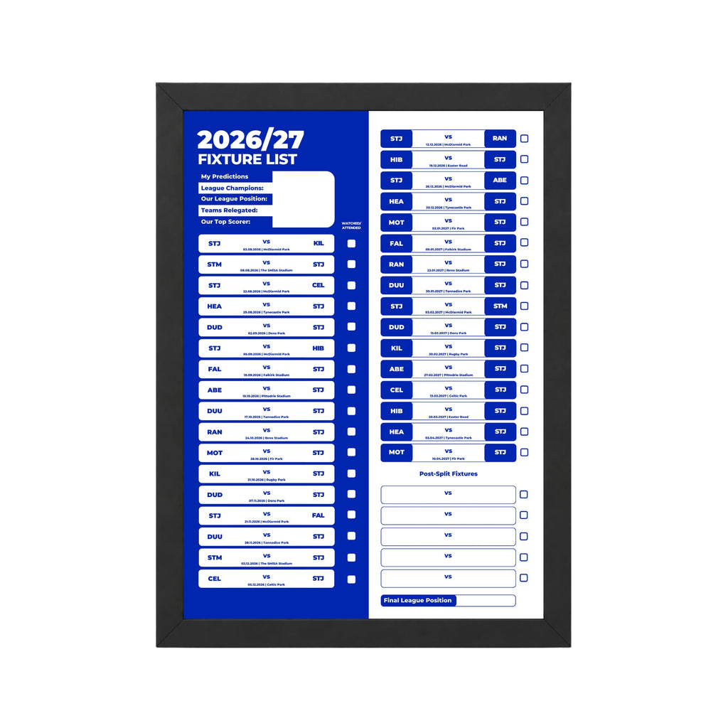 St Johnstone — Black Frame Mockup