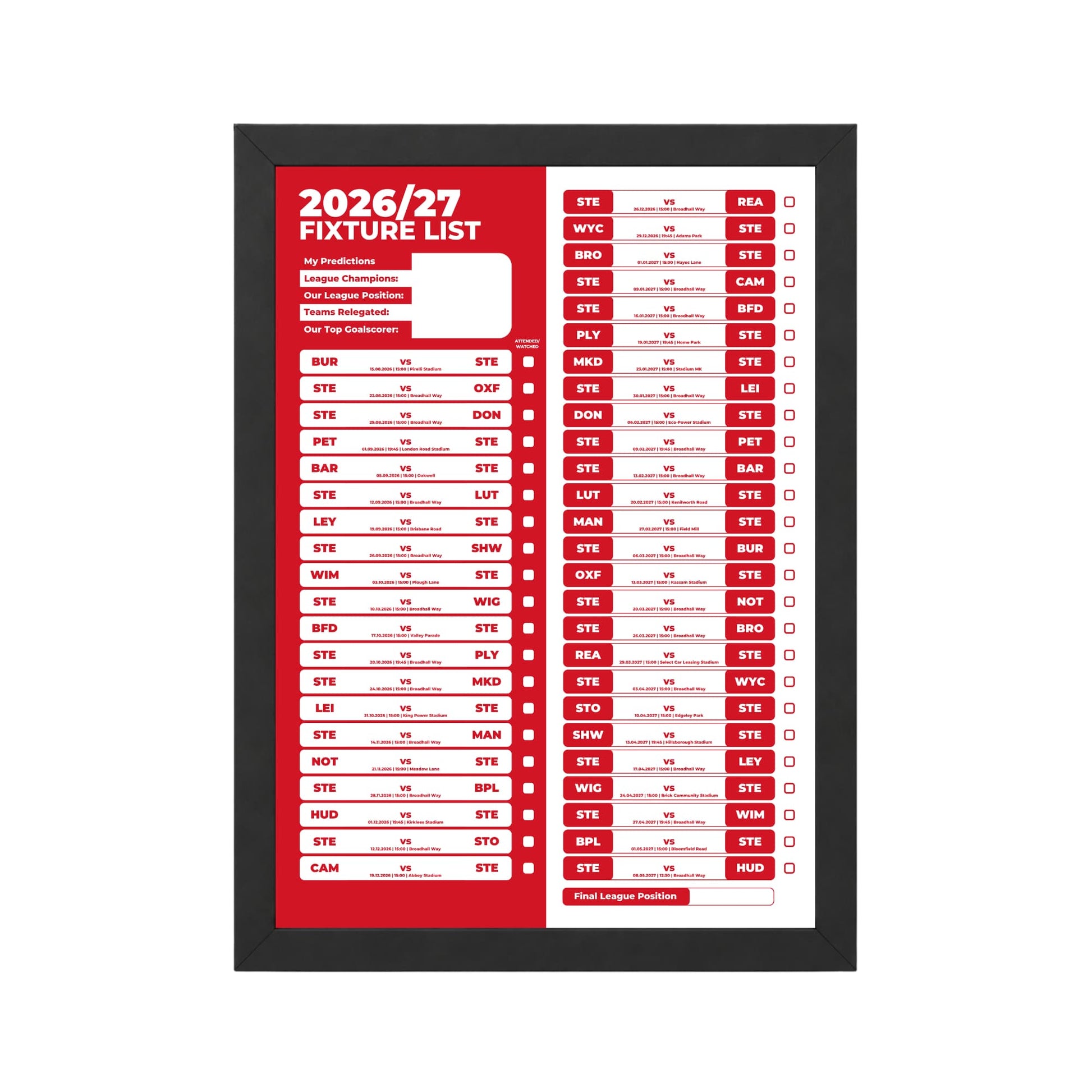 Stevenage — Black Frame Mockup