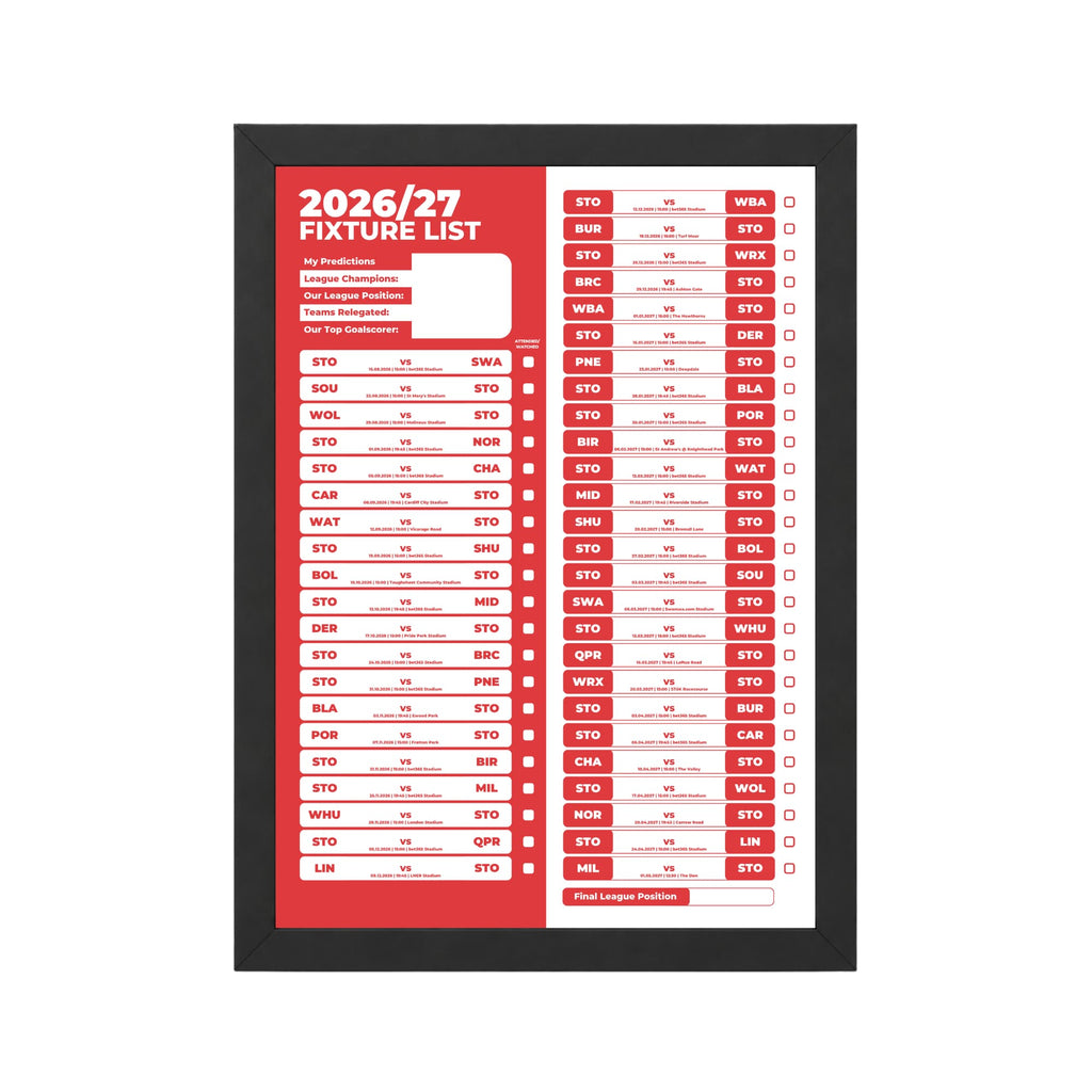 Stoke City — Black Frame Mockup