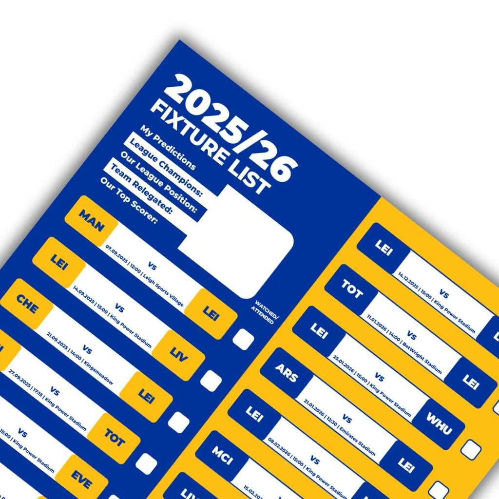 Women's Super League Clubs - 2025/26 Football Fixture Poster - A3 Size (29.7x42cm)