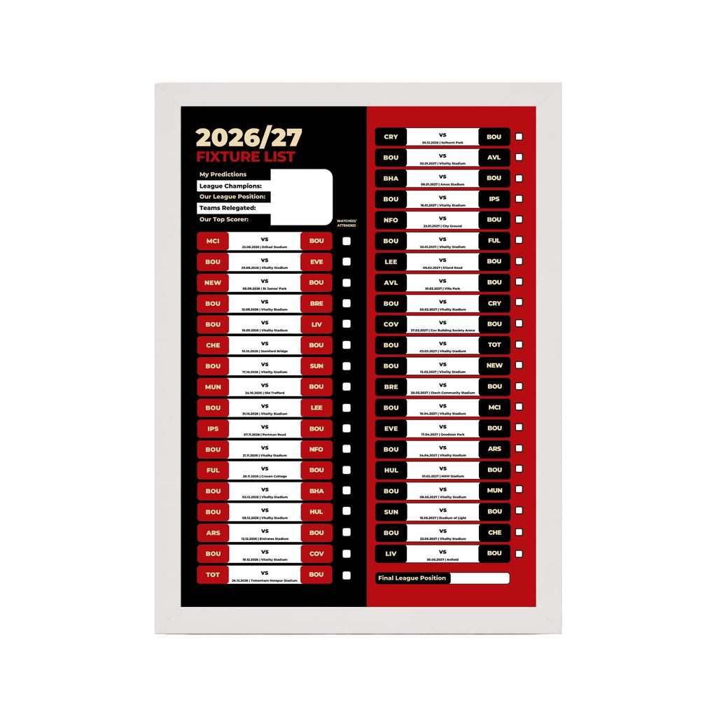Bournemouth — White Frame Mockup