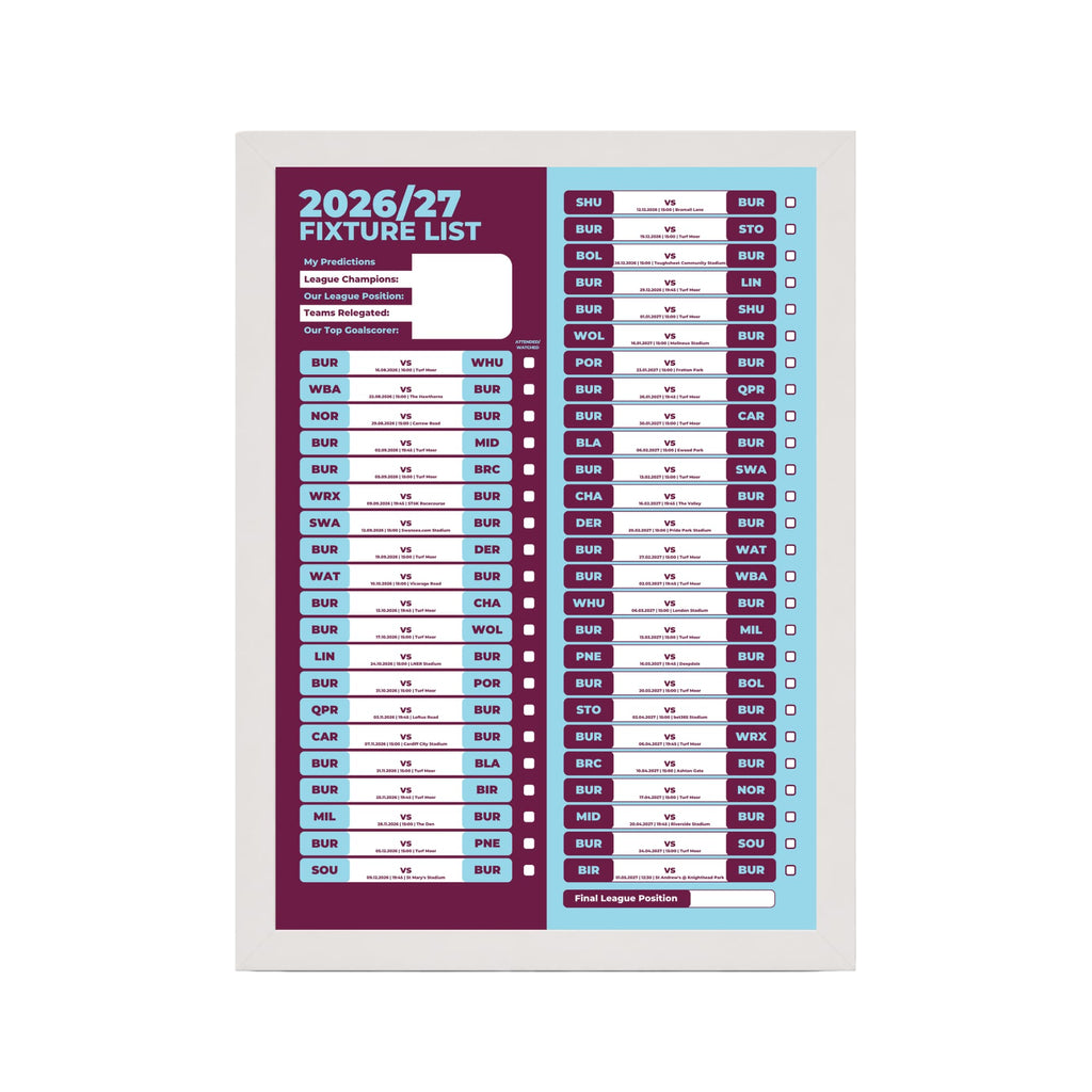 Burnley — White Frame Mockup