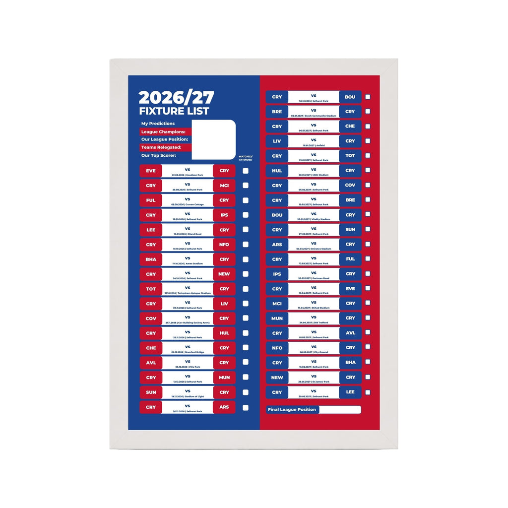 Crystal Palace — White Frame Mockup