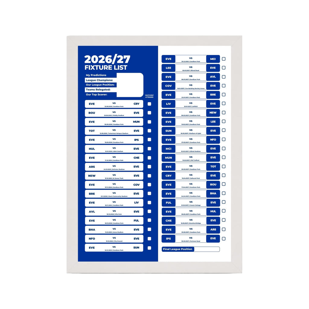 Everton — White Frame Mockup
