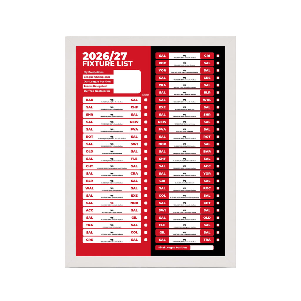 Salford City — White Frame Mockup