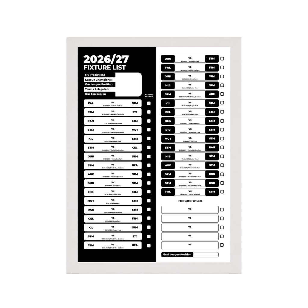St Mirren — White Frame Mockup
