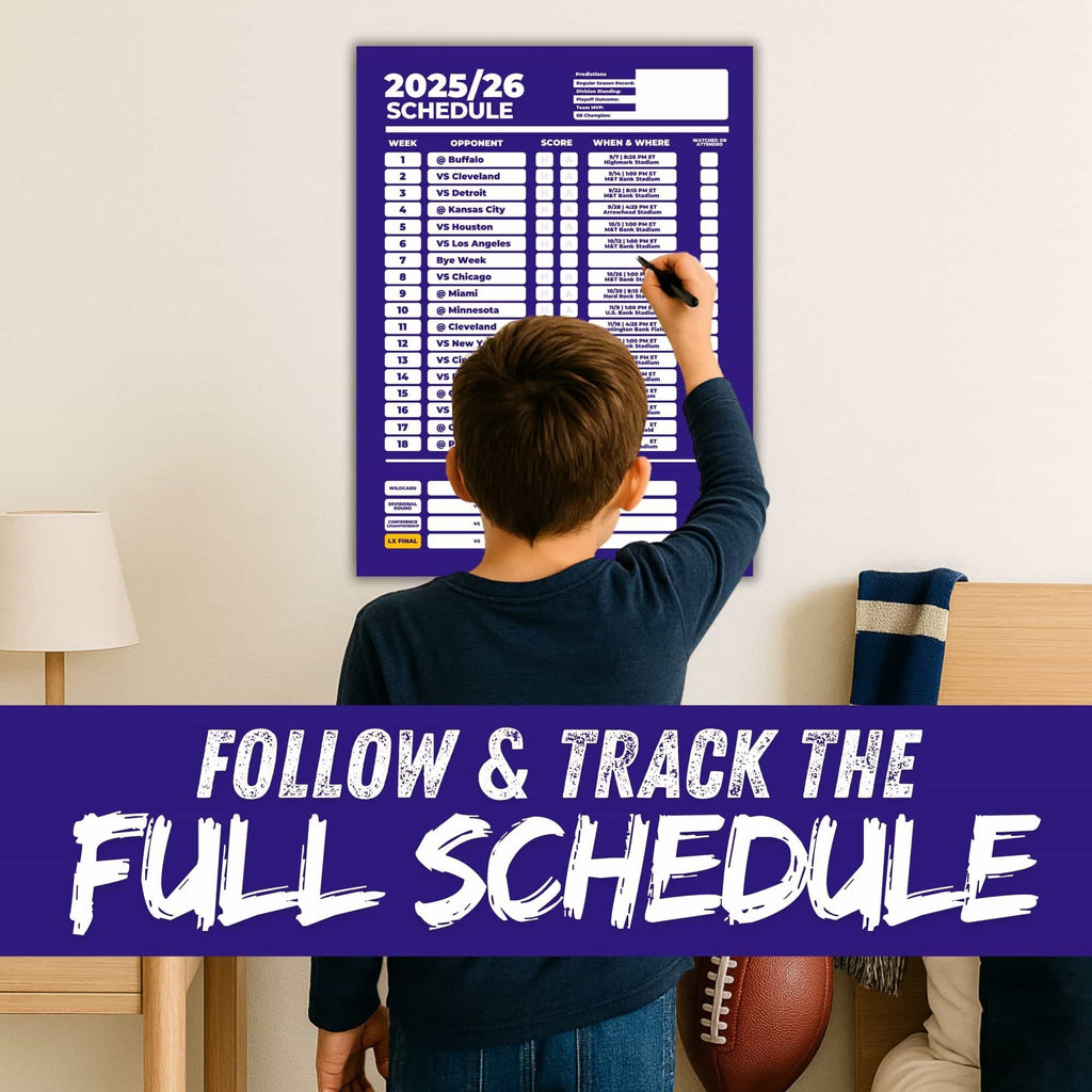 American Football Schedule Posters For 2025/26 Season