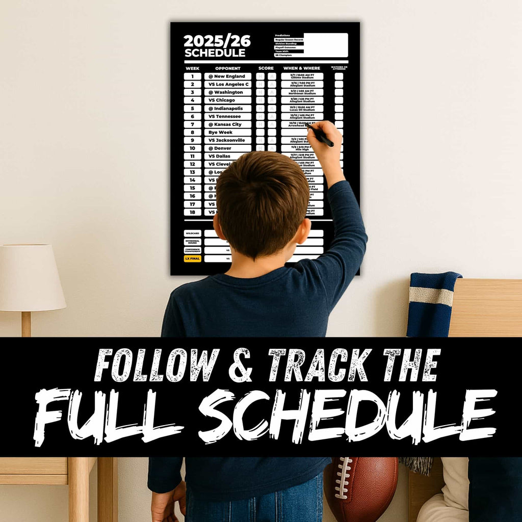 American Football Schedule Posters For 2025/26 Season