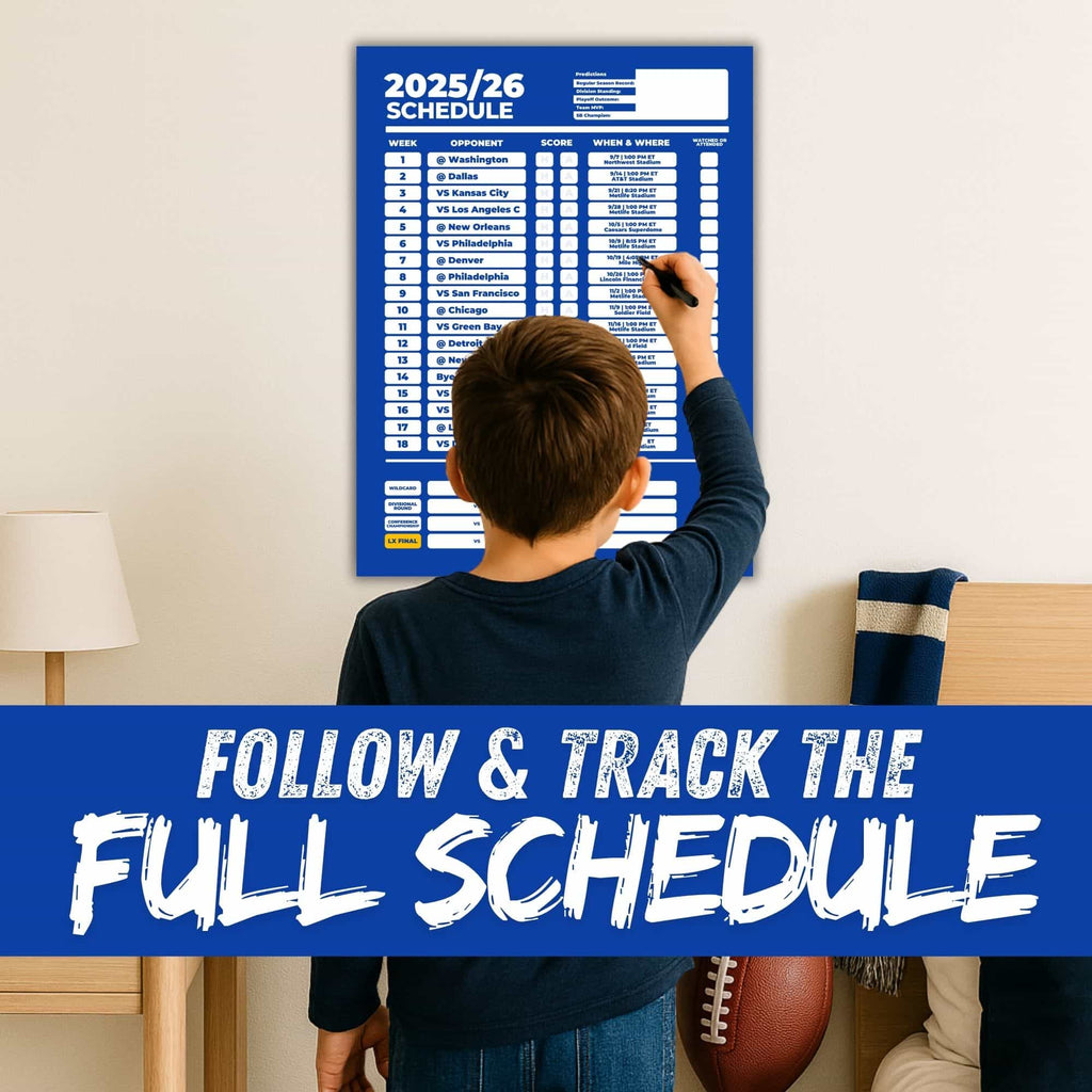 American Football Schedule Posters For 2025/26 Season