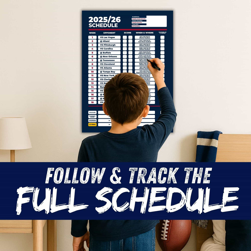 American Football Schedule Posters For 2025/26 Season