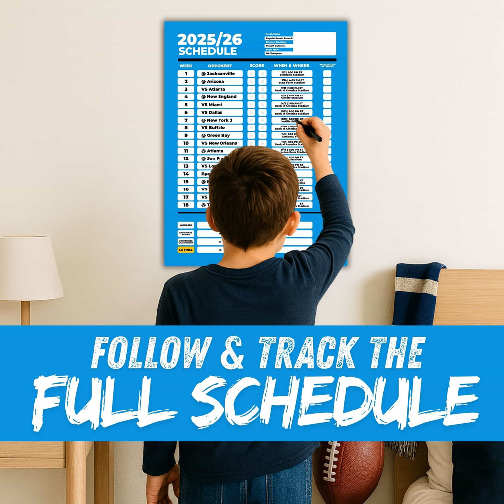 American Football Schedule Posters For 2025/26 Season