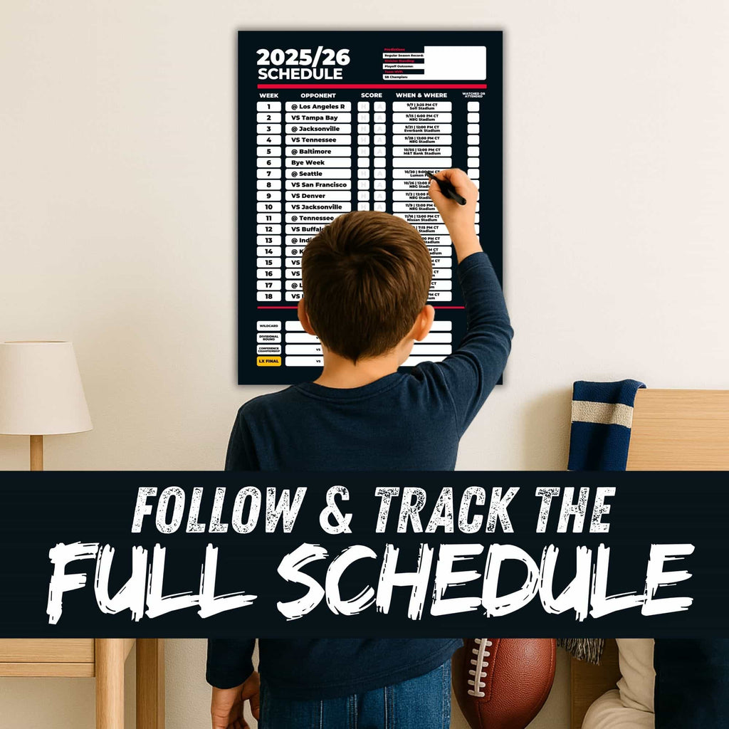 American Football Schedule Posters For 2025/26 Season