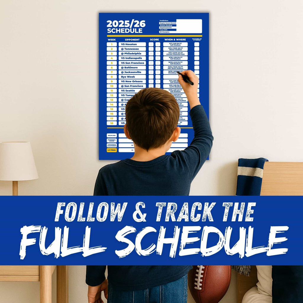 American Football Schedule Posters For 2025/26 Season
