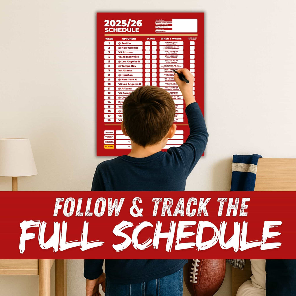 American Football Schedule Posters For 2025/26 Season