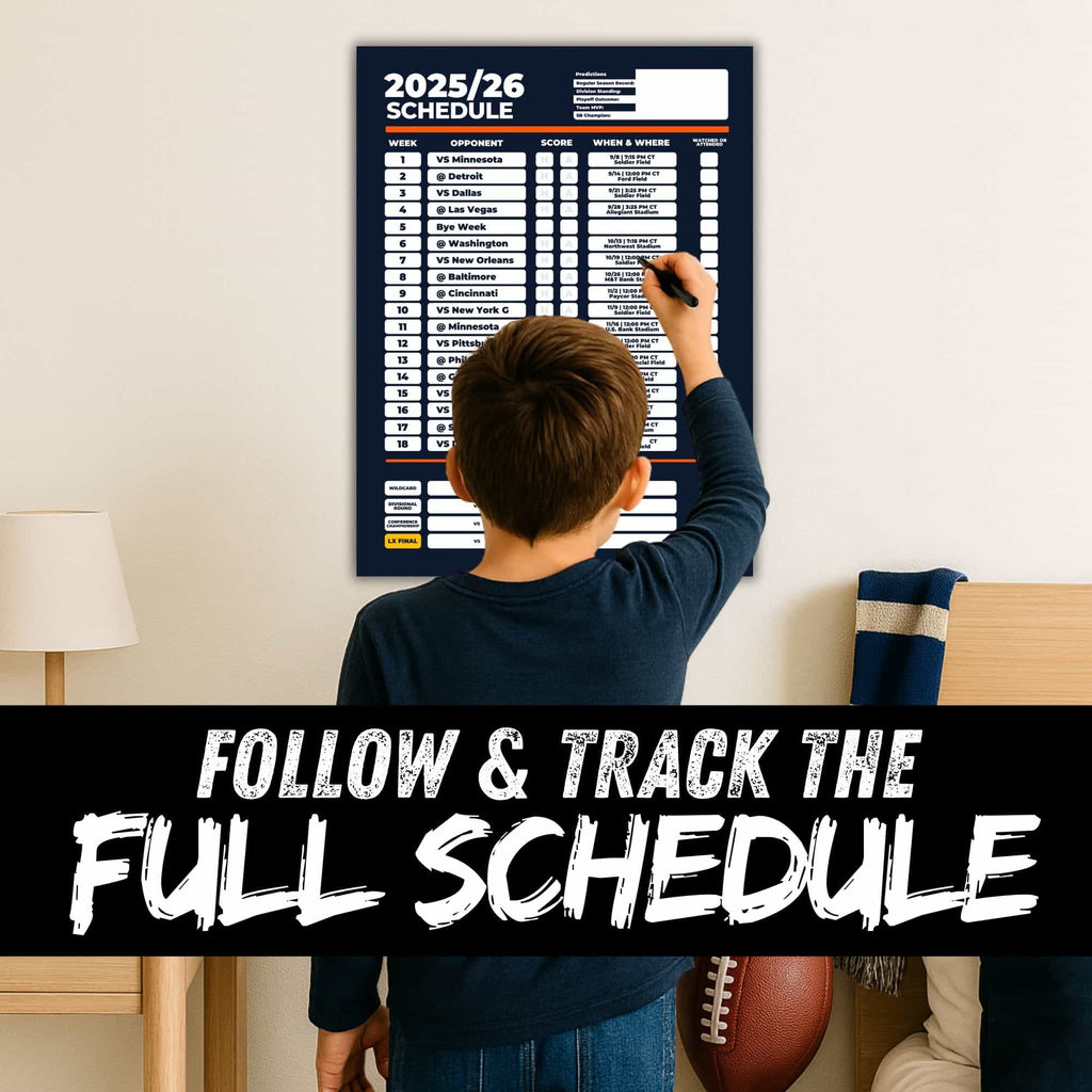 American Football Schedule Posters For 2025/26 Season