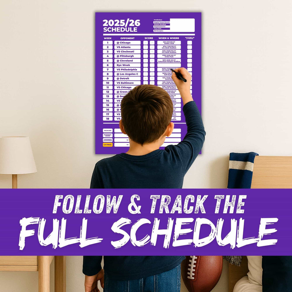 American Football Schedule Posters For 2025/26 Season