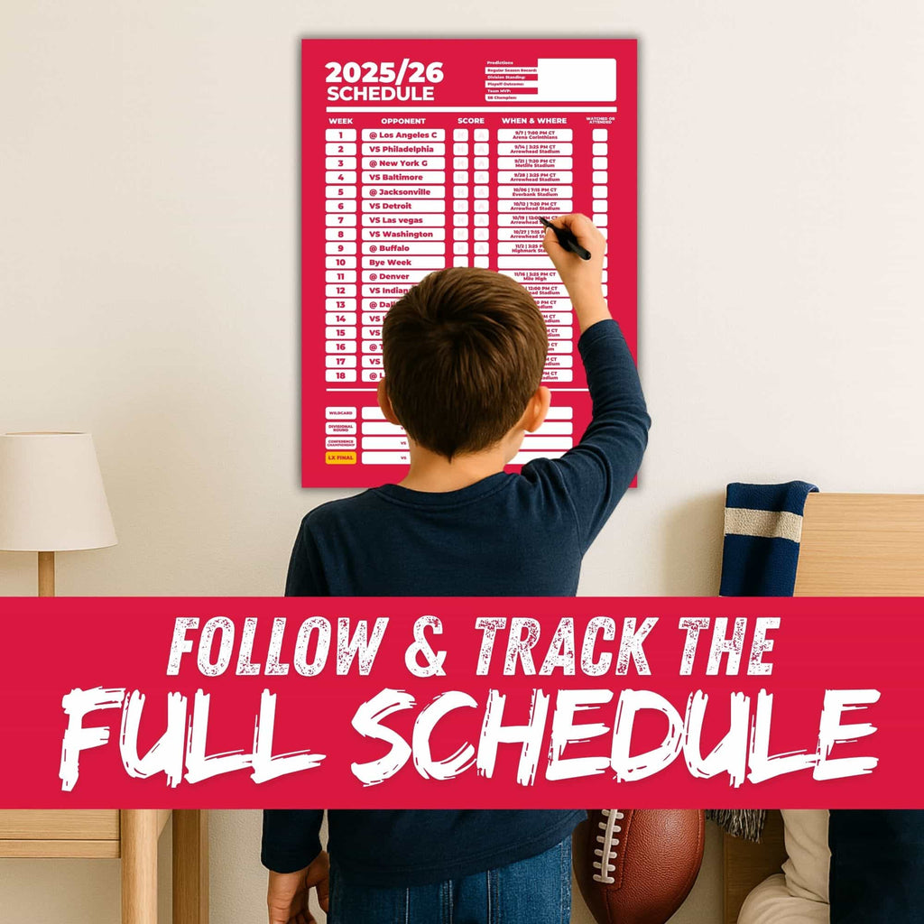 American Football Schedule Posters For 2025/26 Season