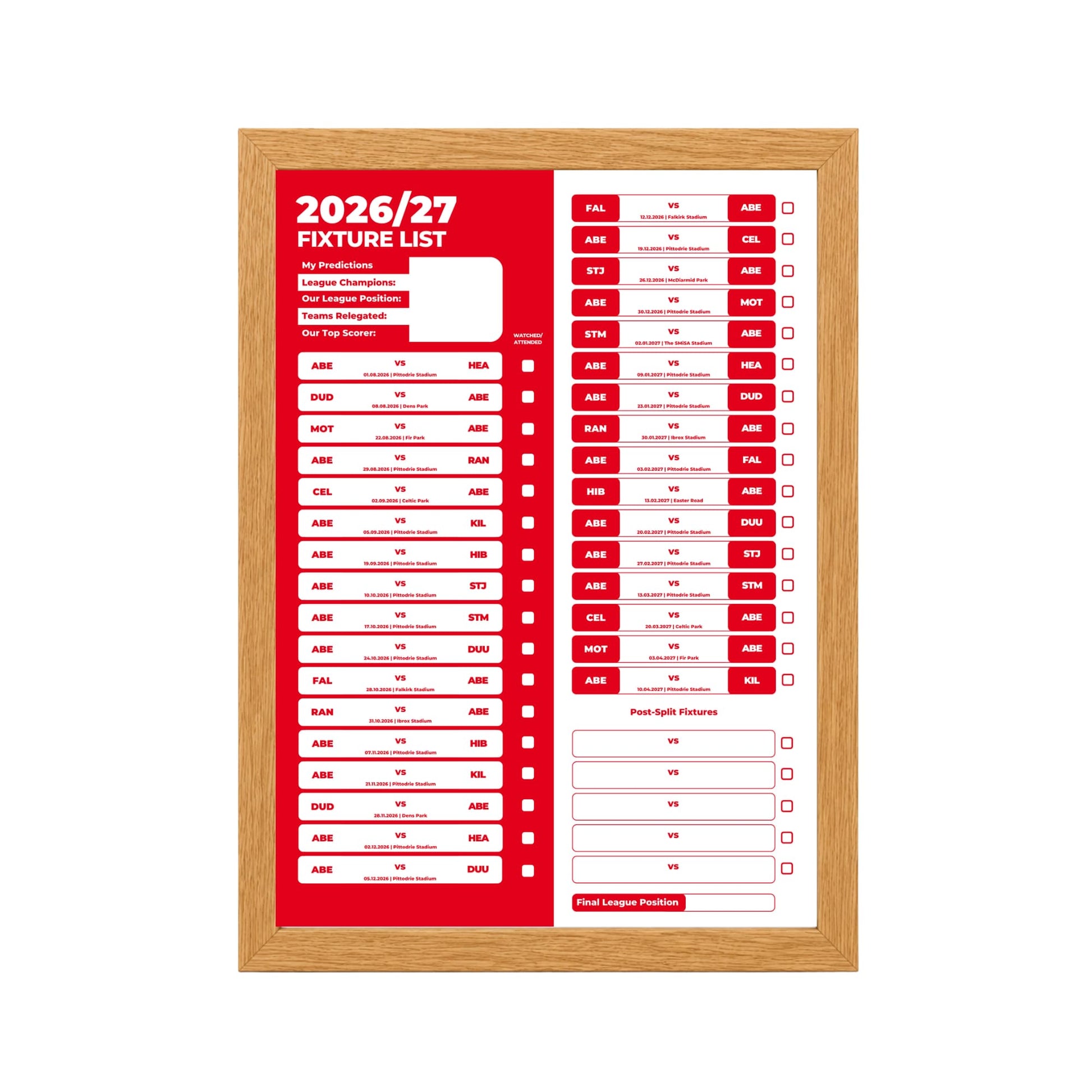 Aberdeen — Oak Frame Mockup