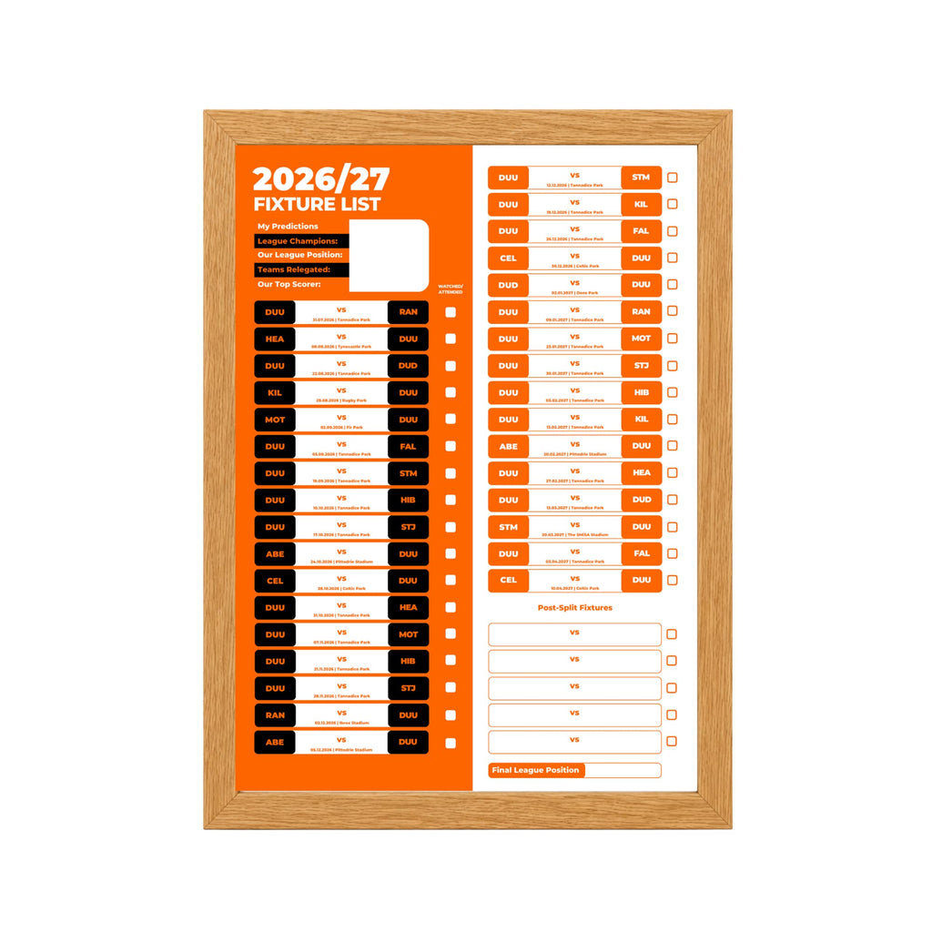 Dundee United — Oak Frame Mockup
