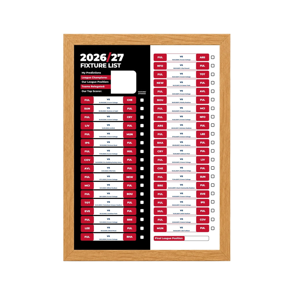 Fulham — Oak Frame Mockup