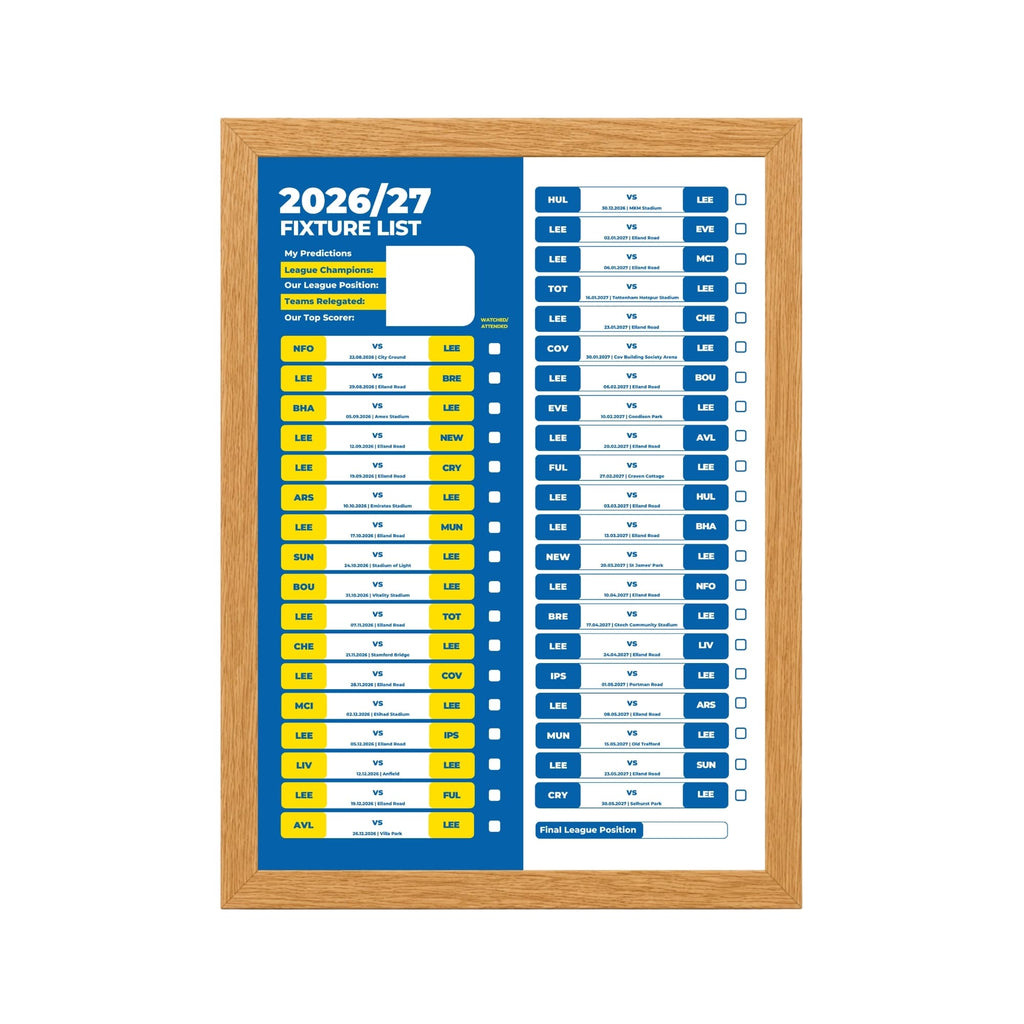Leeds United — Oak Frame Mockup
