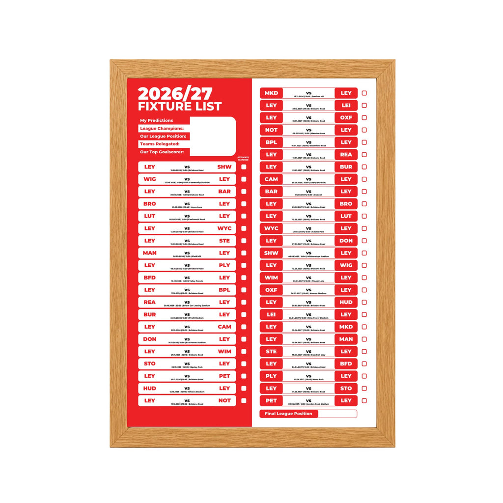Leyton Orient — Oak Frame Mockup