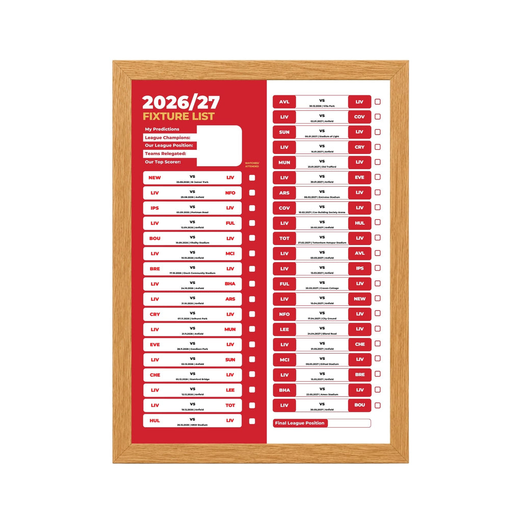 Liverpool — Oak Frame Mockup