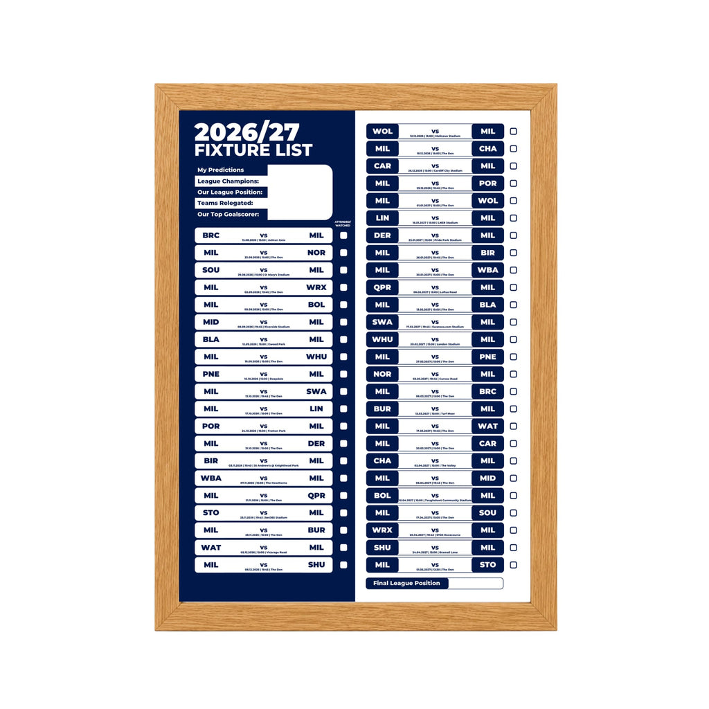 Millwall — Oak Frame Mockup