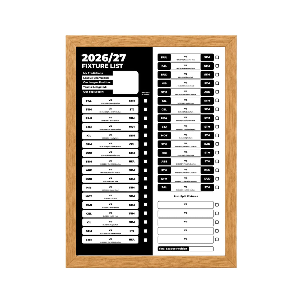 St Mirren — Oak Frame Mockup