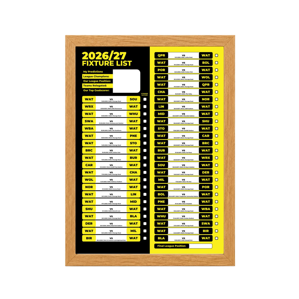 Watford — Oak Frame Mockup