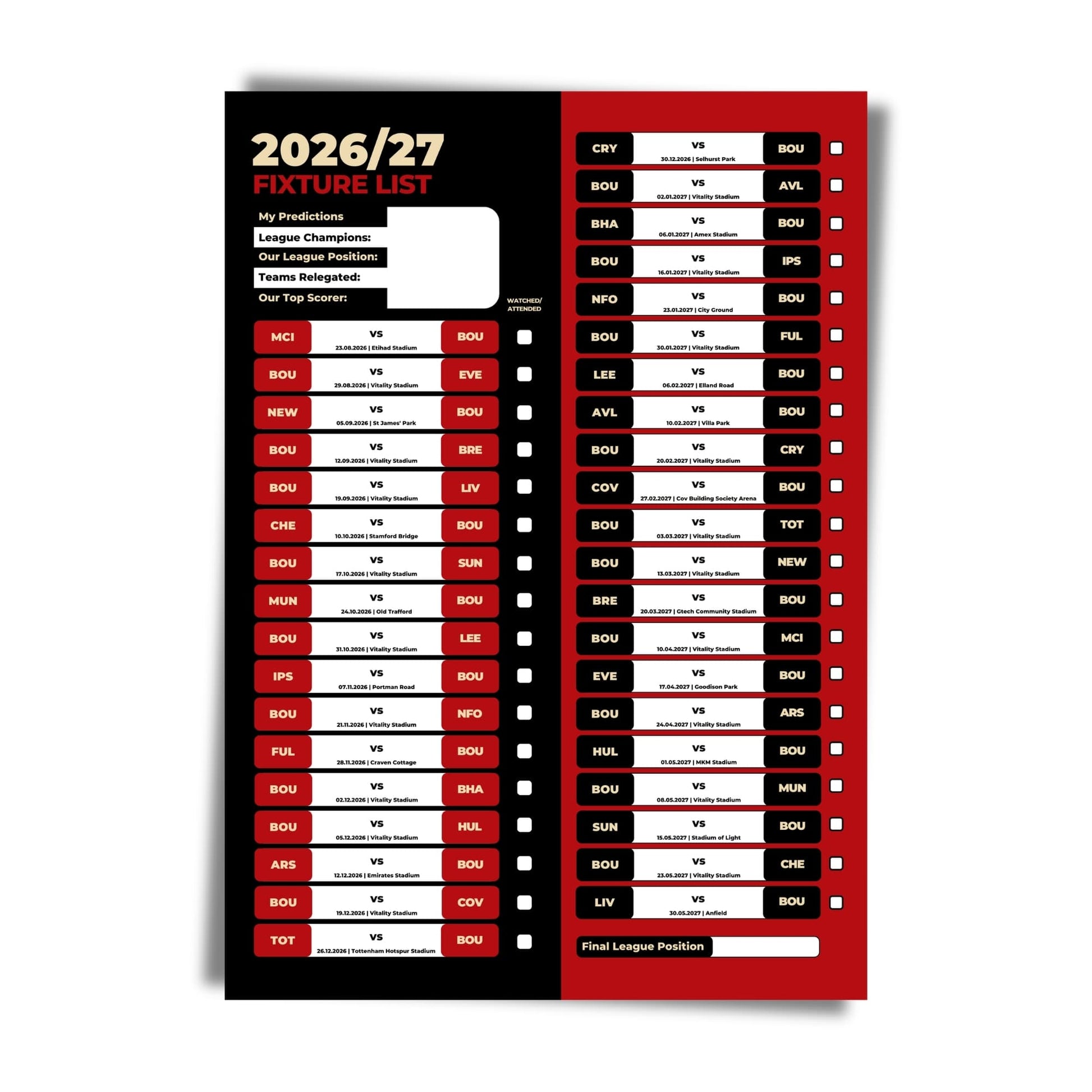 Bournemouth — Unframed Mockup