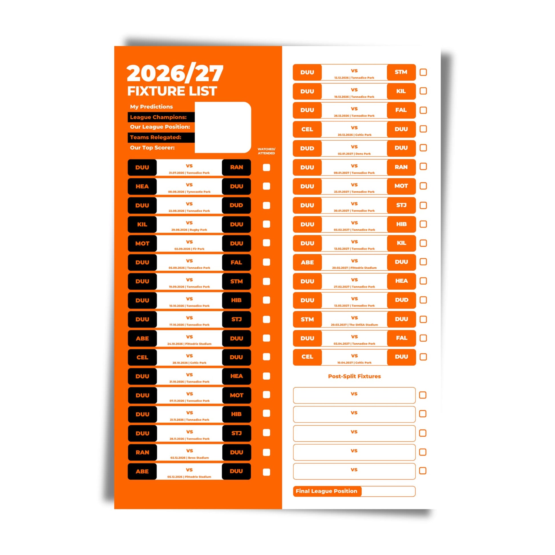 Dundee United — Unframed Mockup