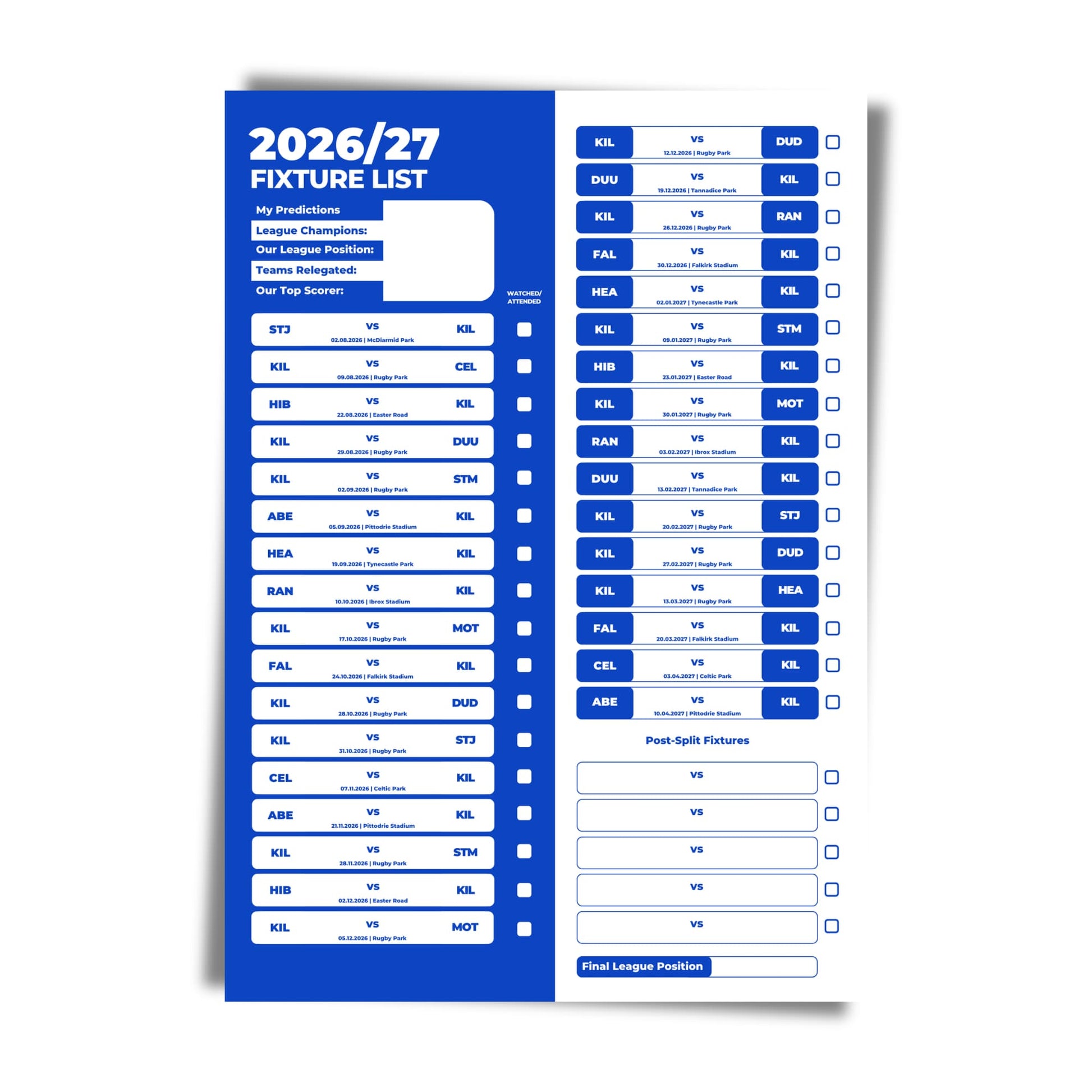 Kilmarnock — Unframed Mockup
