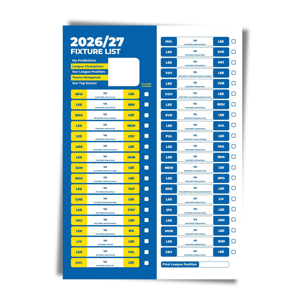 Leeds United — Unframed Mockup