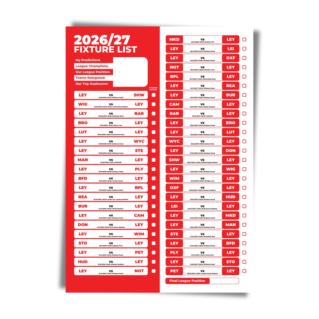 Leyton Orient — Unframed Mockup