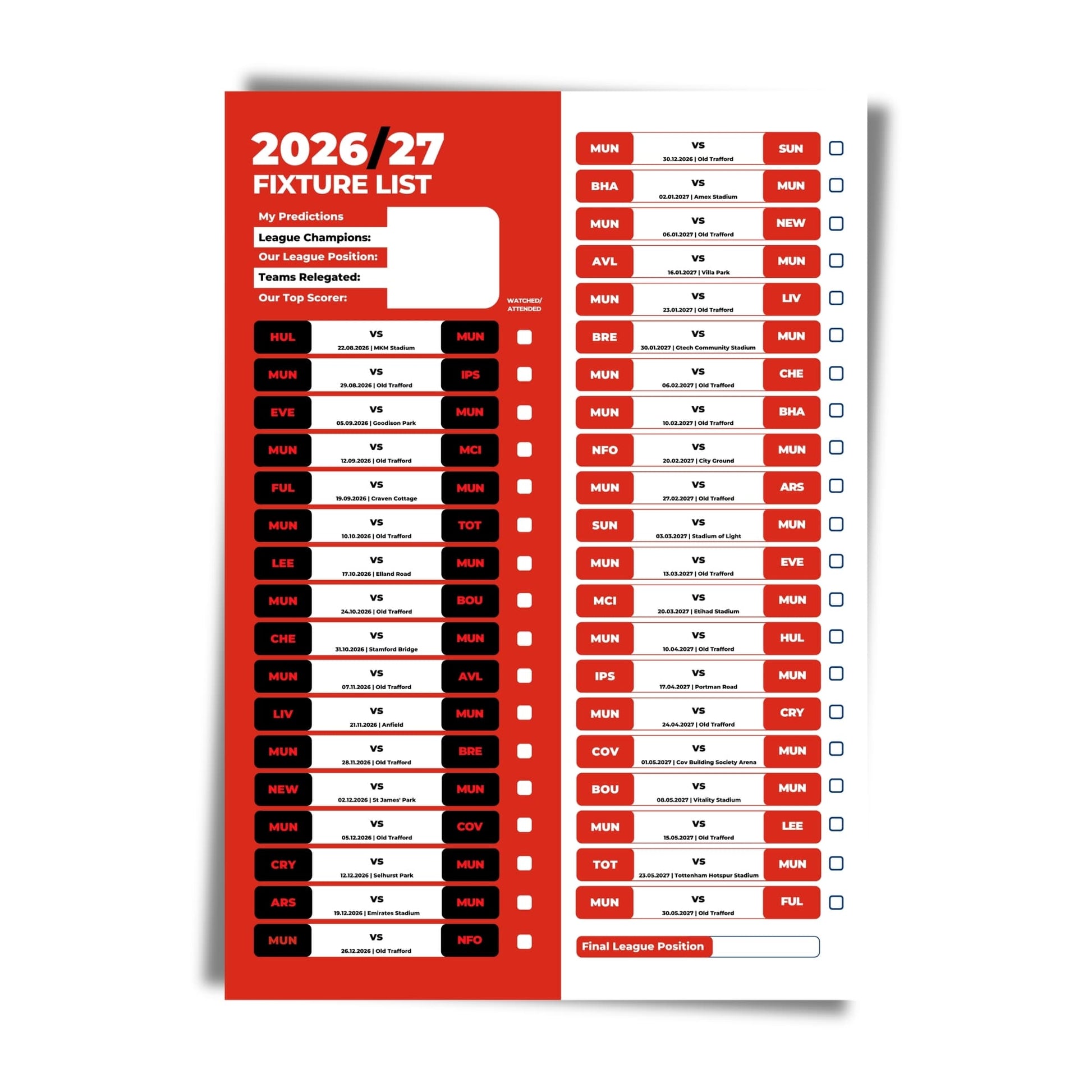 Manchester United — Unframed Mockup