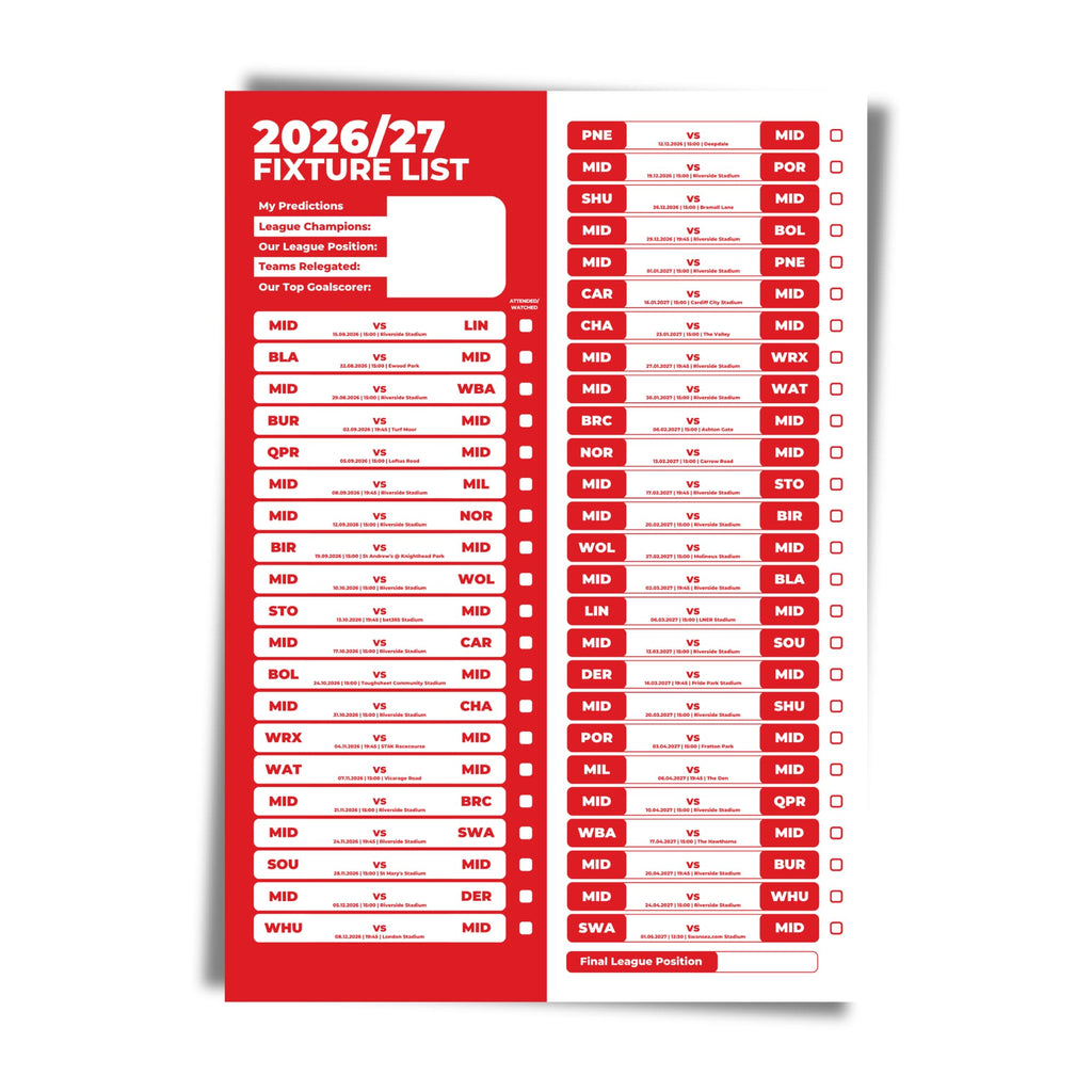 Middlesbrough — Unframed Mockup