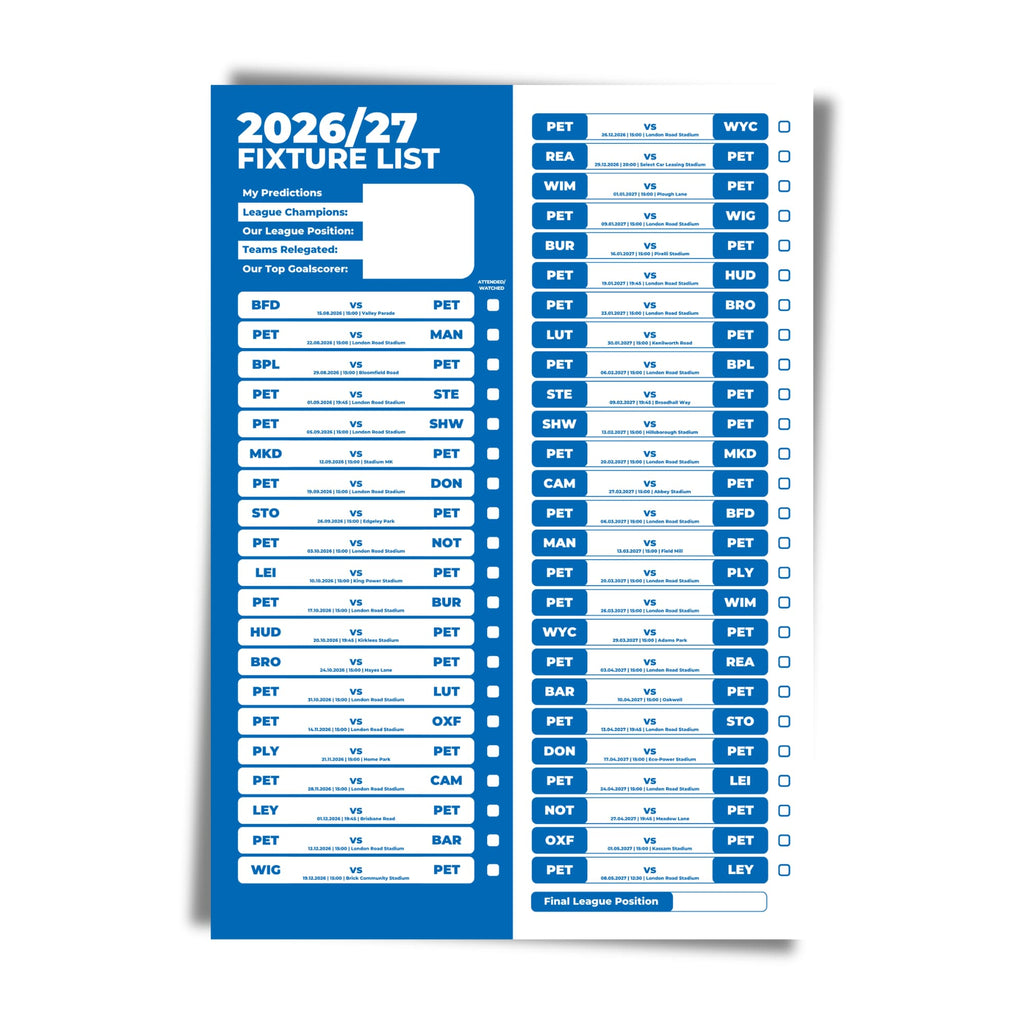 Peterborough United — Unframed Mockup