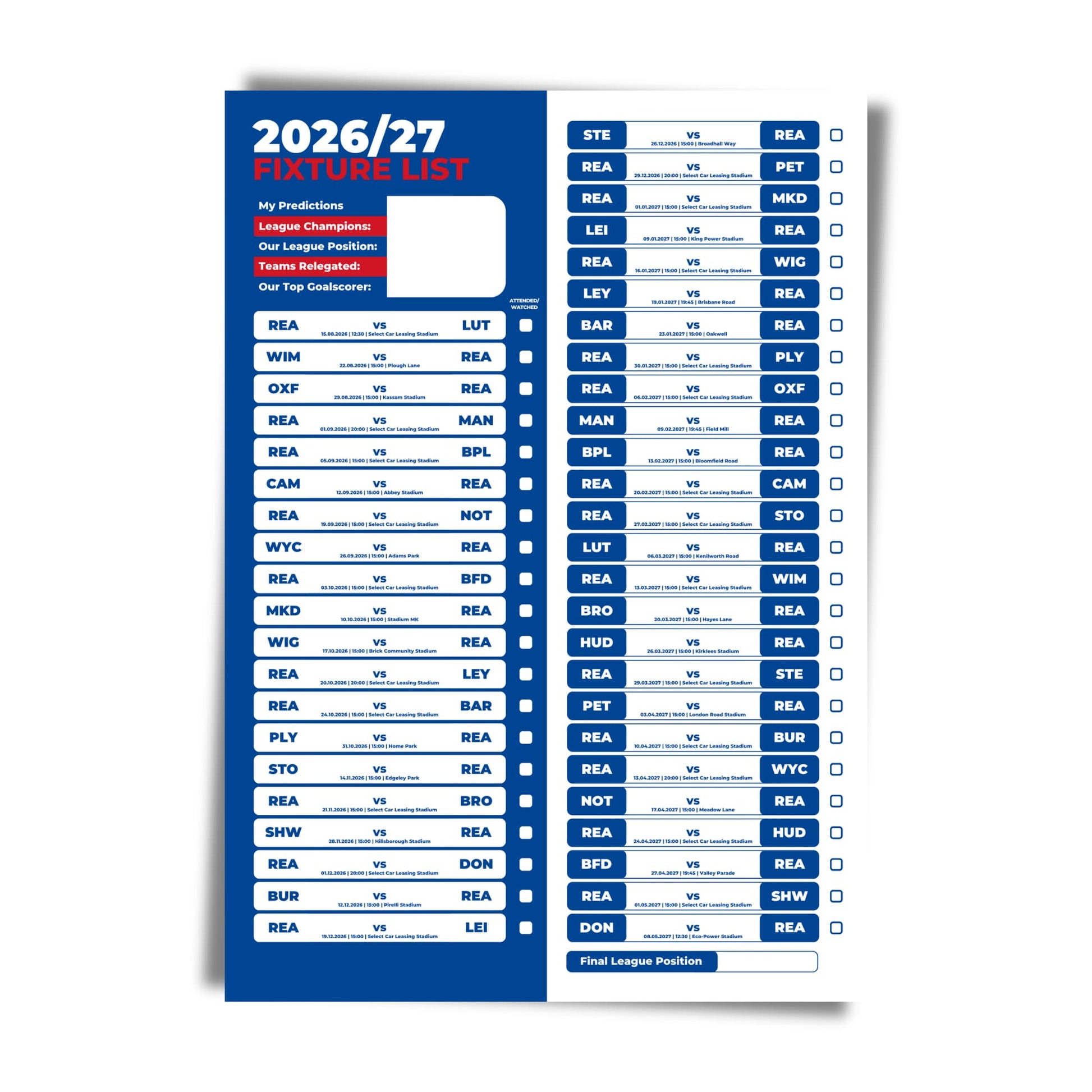 Reading — Unframed Mockup
