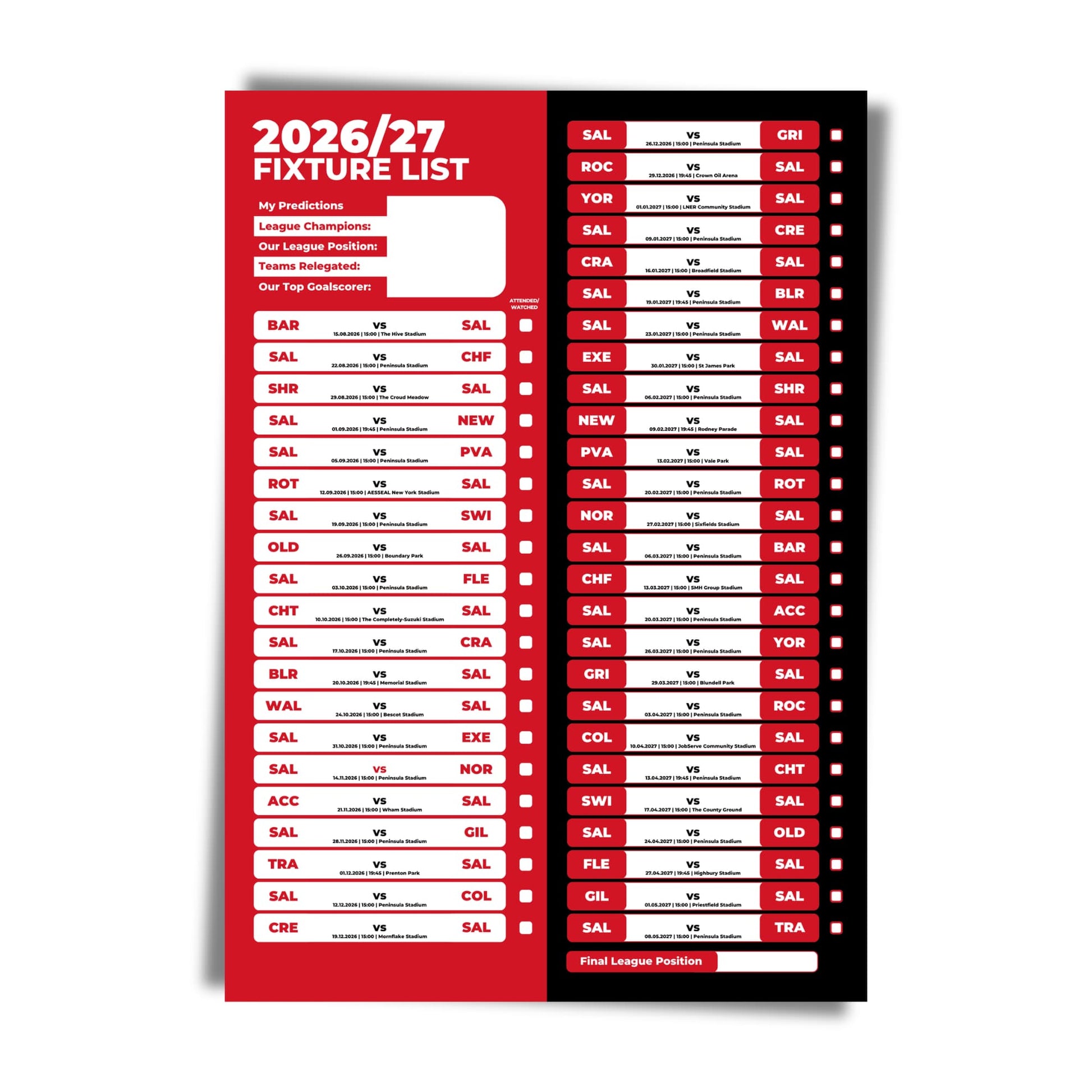 Salford City — Unframed Mockup