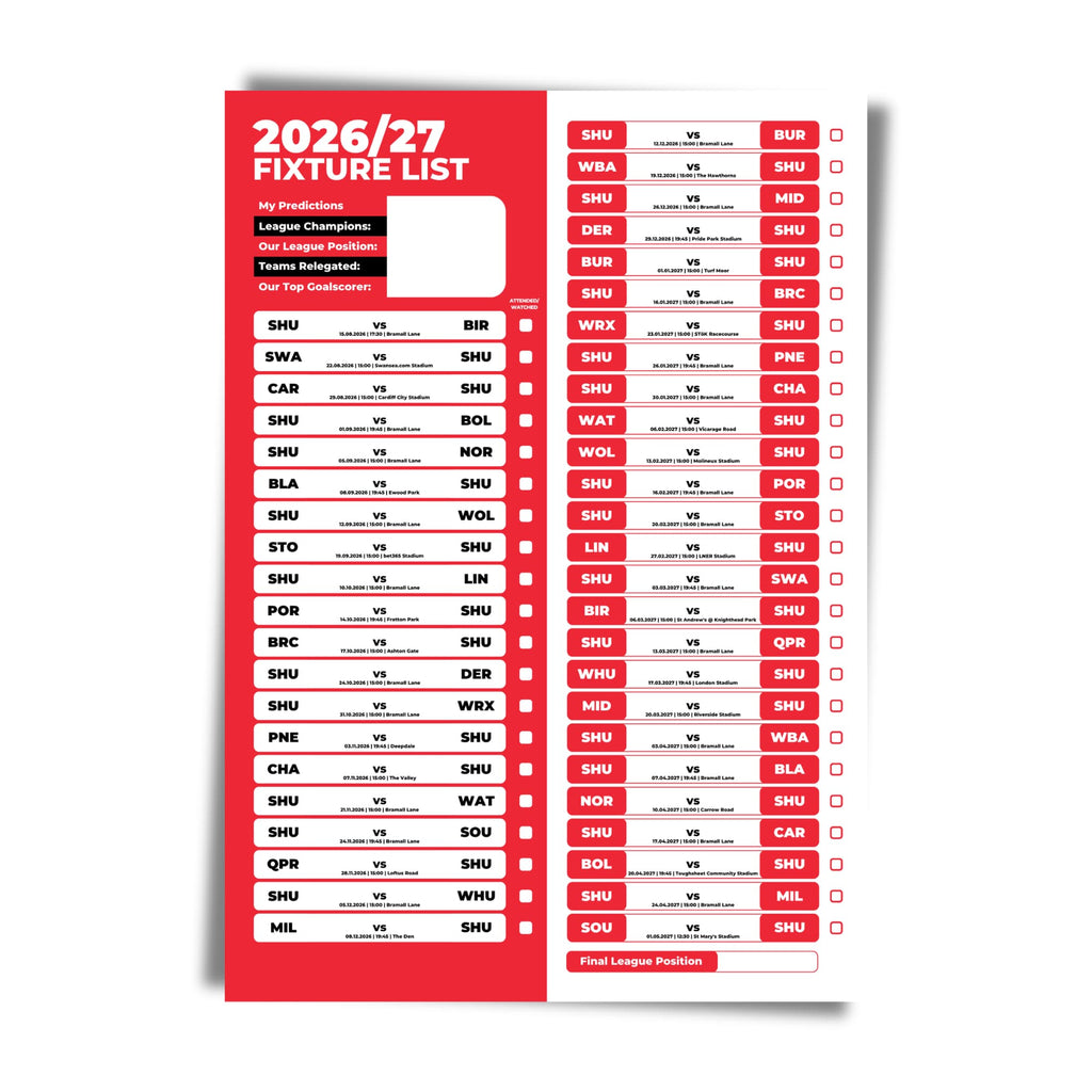 Sheffield United — Unframed Mockup