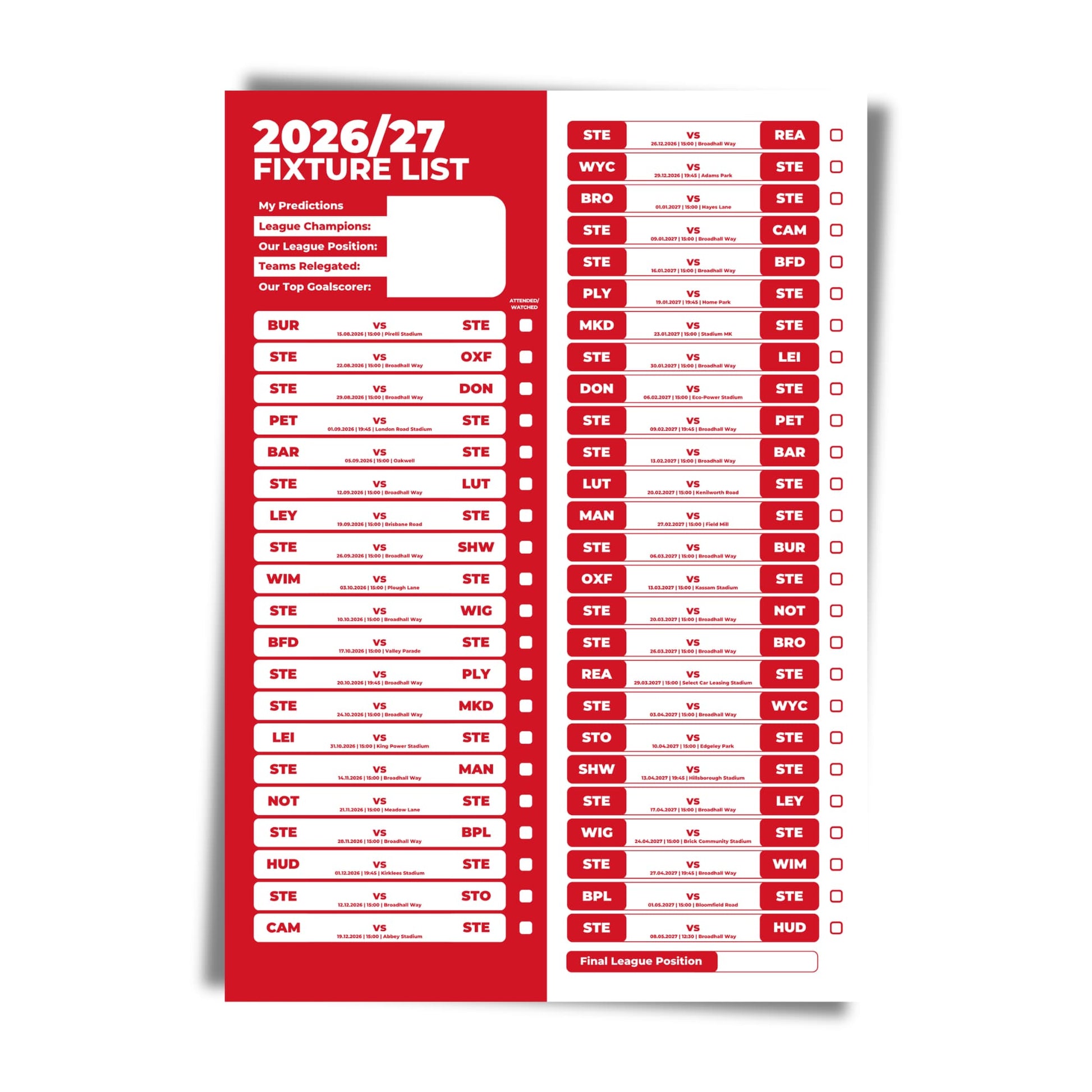 Stevenage — Unframed Mockup