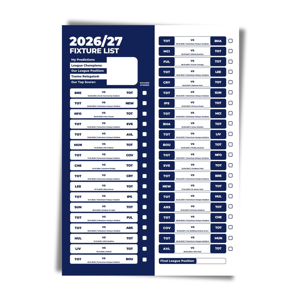 Tottenham Hotspur — Unframed Mockup