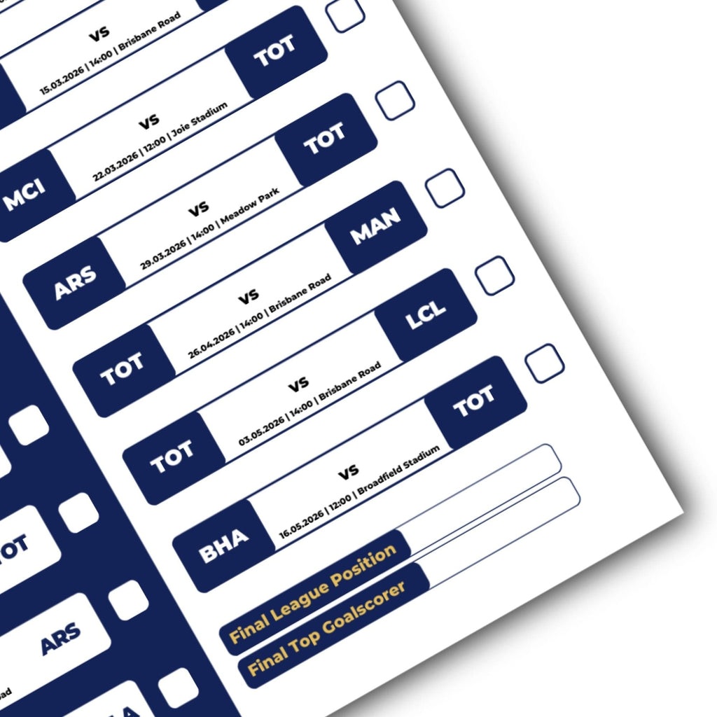 Women's Super League Clubs - 2025/26 Football Fixture Poster - A3 Size (29.7x42cm)